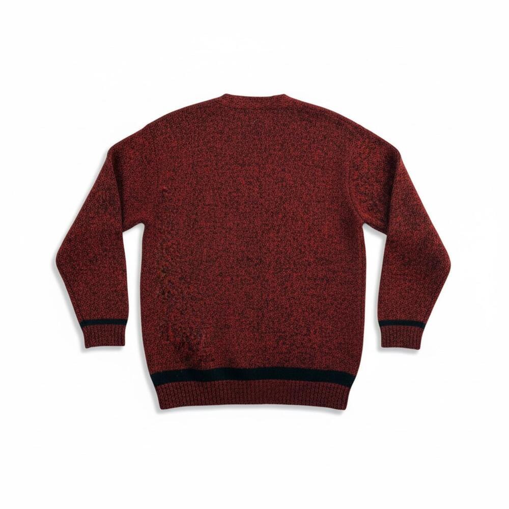 Vintage Calvin Klein Sport Wool Cardigan – Red & Black – Size Small - Picture 2 of 5